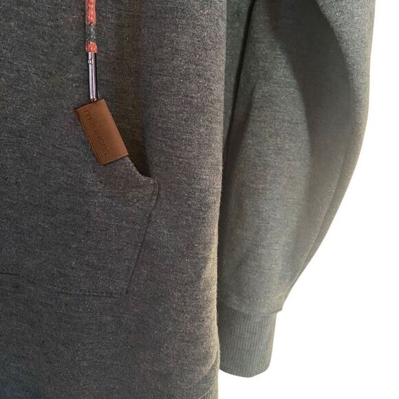 Maurices Women’s Green Hoodie Size 1 (xs) | Green & Red Plaid Lined Kangaroo Poc - Picture 4 of 4